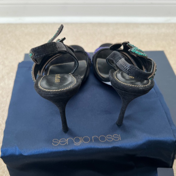 Sergio Rossi Floral embellished Sandals - Picture 6 of 9